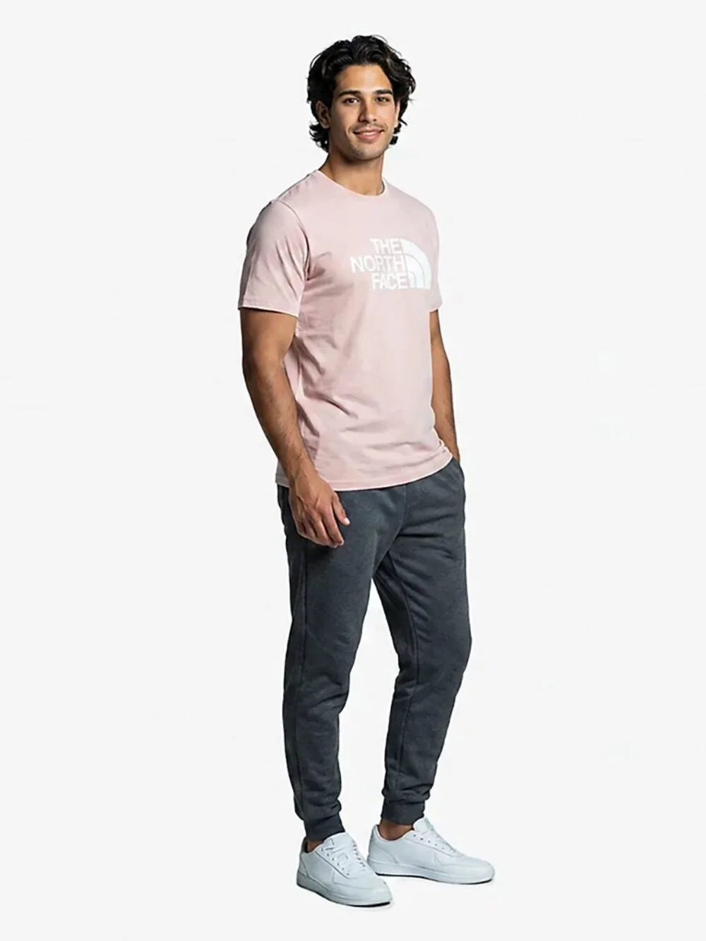 New! The North Face Evolution Half Dome T-Shirt Men's XL Pink Moss 100% Cotton